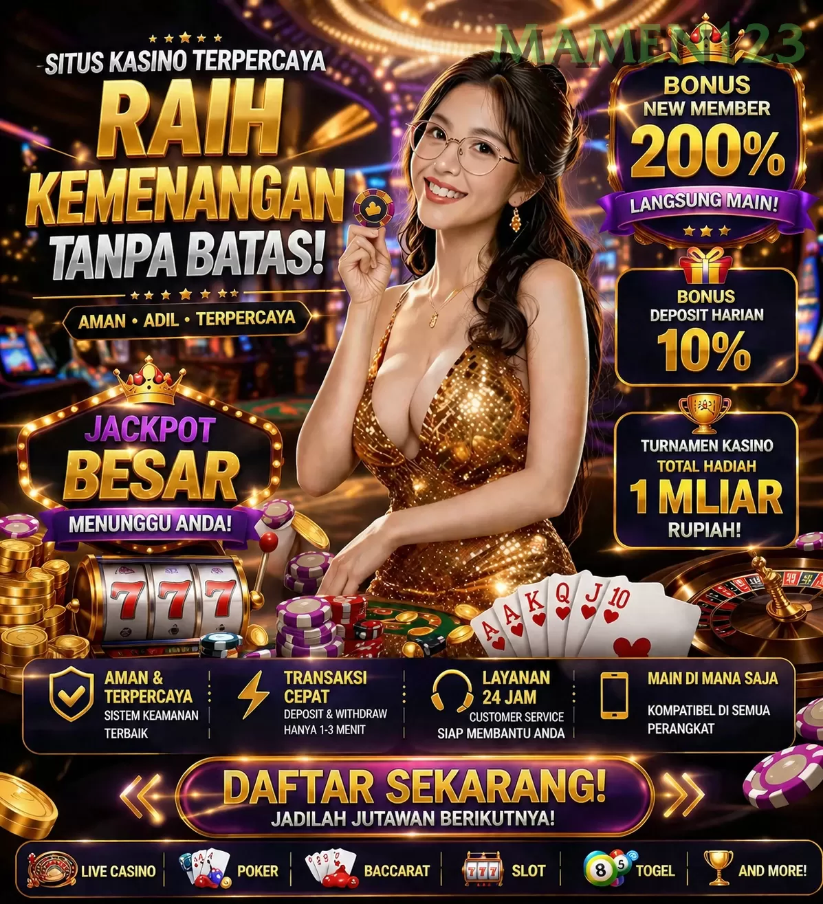 Login mamen123 Sekarang Bonus Melimpah